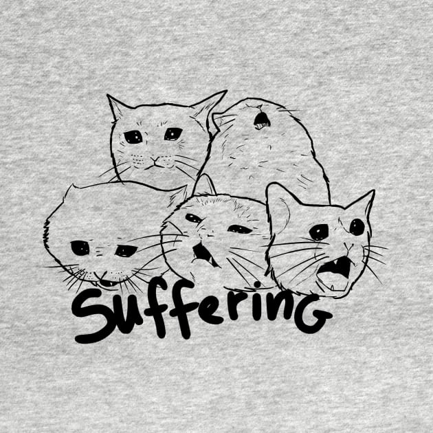 Suffering- crying cat meme by Amanda Excell